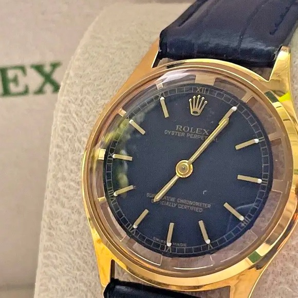 AUTHENTIC ROLEX DIAL AND MOVEMENT CAL 1401, RE-CASED INTO A GENTS WRIST WATCH - Picture 2 of 11